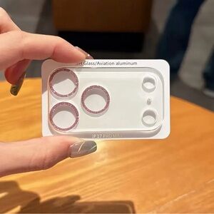 Pink Glitter Camera Lens Protector